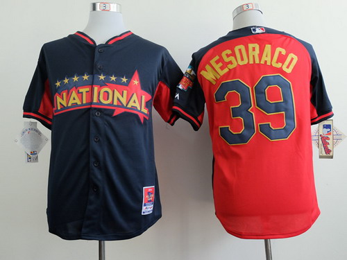 Cincinnati Reds #39 Devin Mesoraco 2014 All-Star Navy Blue Jersey