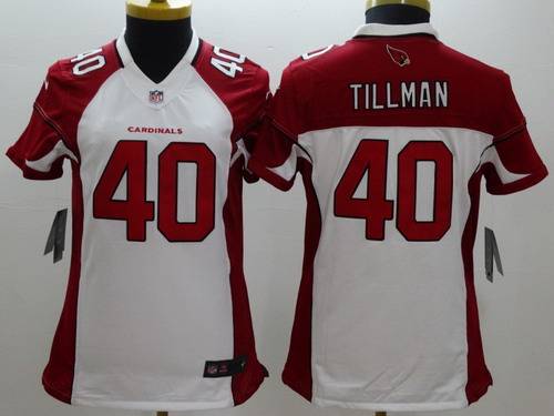 Nike Arizona Cardinals #40 Pat Tillman White Limited Womens Jersey