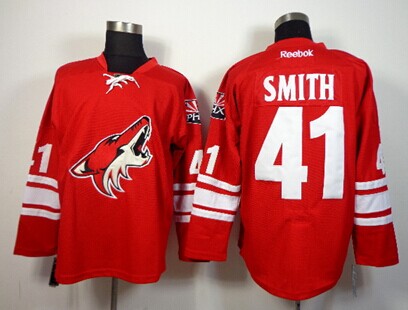 Phoenix Coyotes #41 Mike Smith Red Jersey