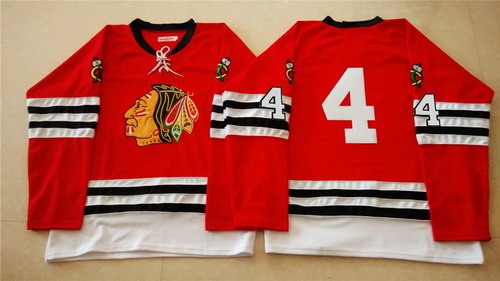 Chicago Blackhawks #4 Niklas Hjalmarsson 1960-61 Red Vintage Jersey