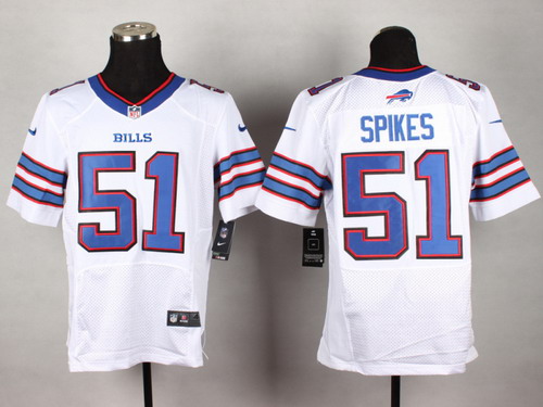 Nike Buffalo Bills #51 Brandon Spikes 2013 White Elite Jersey