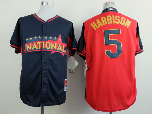 Pittsburgh Pirates #5 Josh Harrison 2014 All-Star Navy Blue Jersey