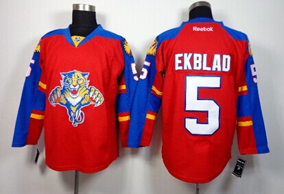 Florida Panthers #5 Aaron Ekblad Red Jersey