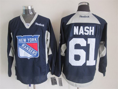 New York Rangers #61 Rick Nash 2014 Training Navy Blue Jersey