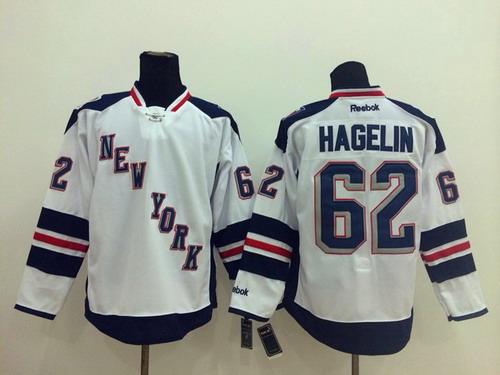 New York Rangers #62 Carl Hagelin 2014 Stadium Series White Jersey