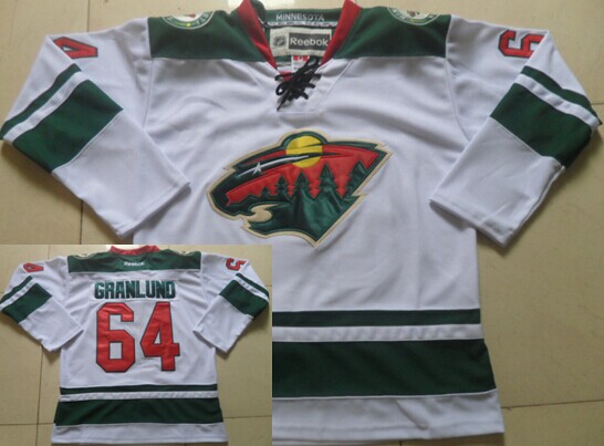 Minnesota Wild #64 Mikael Granlund 2014 White Jersey