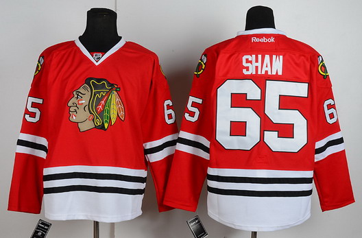 Chicago Blackhawks #65 Andrew Shaw Red Jersey