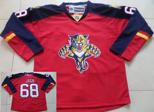 Florida Panthers #68 #68 Jaromir Jagr Red Jersey