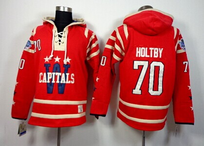 Old Time Hockey Washington Capitals #70 Braden Holtby 2015 Winter Classic Red Hoodie