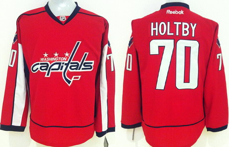 Washington Capitals #70 Braden Holtby Red Jersey