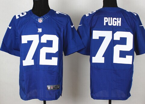 Nike New York Giants #72 Kendrick Adams Blue Elite Jersey