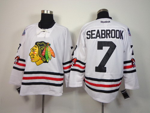 Chicago Blackhawks #7 Brent Seabrook 2015 Winter Classic White Jersey