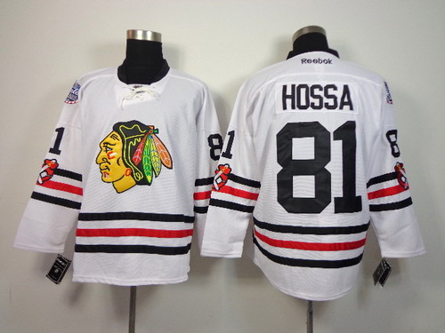 Chicago Blackhawks #81 Marian Hossa 2015 Winter Classic White Jersey