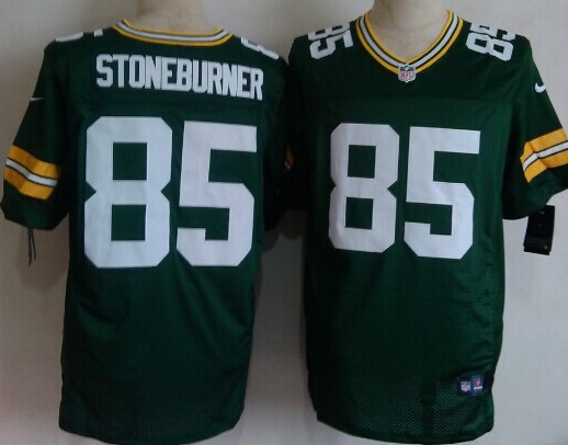 Nike Green Bay Packers #85 Jake Stoneburner Green Elite Jersey