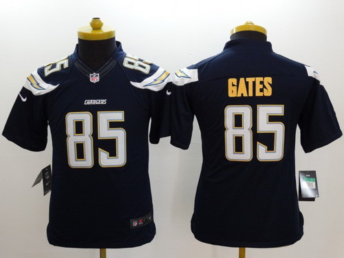 Nike San Diego Chargers #85 Antonio Gates 2013 Navy Blue Limited Kids Jersey