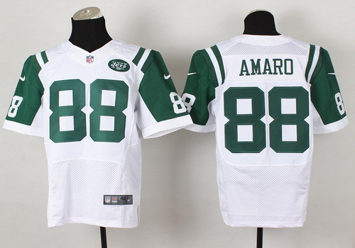 Nike New York Jets #88 Jace Amaro White Elite Jersey