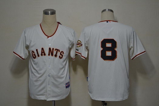 San Francisco Giants #8 Hunter Pence Cream Jersey