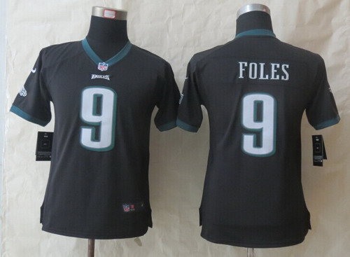 Nike Philadelphia Eagles #9 Nick Foles Black Limited Womens Jersey