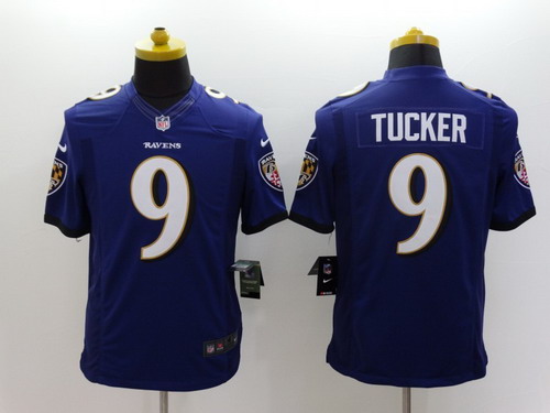 Nike Baltimore Ravens #9 Justin Tucker 2013 Purple Limited Jersey