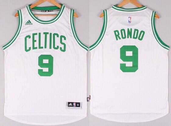 Boston Celtics #9 Rajon Rondo Revolution 30 Swingman 2014 New White Jersey