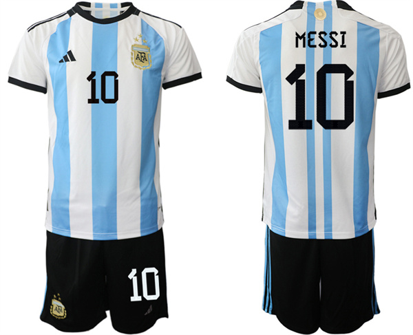 Argentina 10 MESSI 2022-2023 Home jerseys Suit