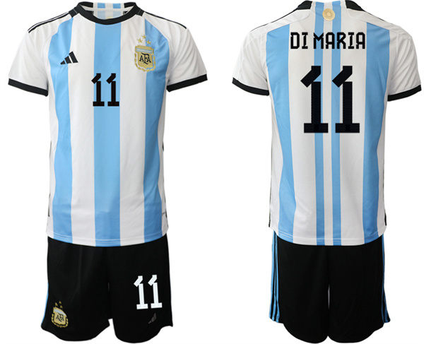 Argentina 11 DI MARIA 2022-2023 Home jerseys Suit