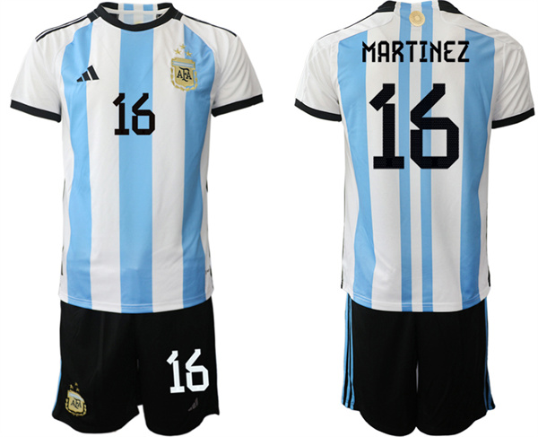 Argentina 16 MARTINEZ 2022-2023 Home jerseys Suit