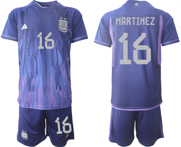 Argentina 16 MARTINEZ 2022-2023 away jerseys Suit