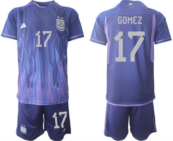 Argentina 17 GOMEZ 2022-2023 away jerseys Suit