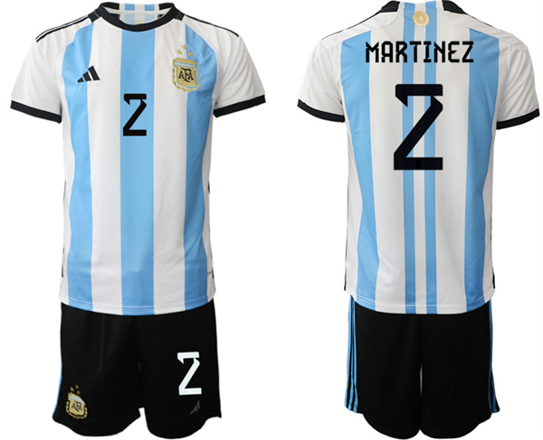 Argentina 2 MARTINEZ 2022-2023 Home jerseys Suit