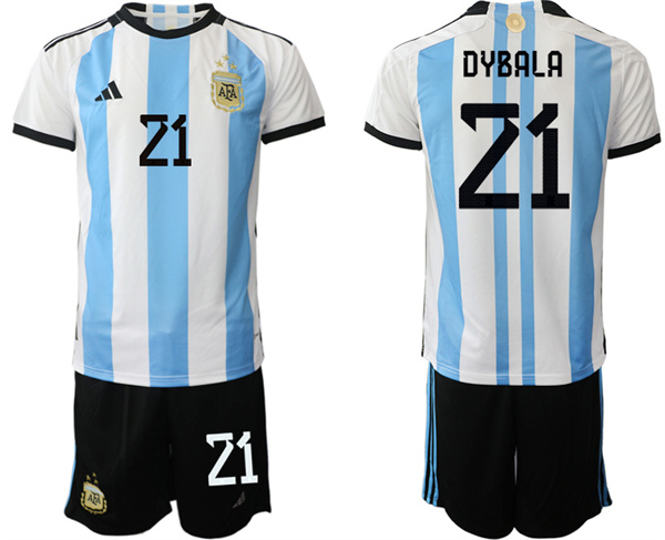 Argentina 21 DYBALA 2022-2023 Home jerseys Suit