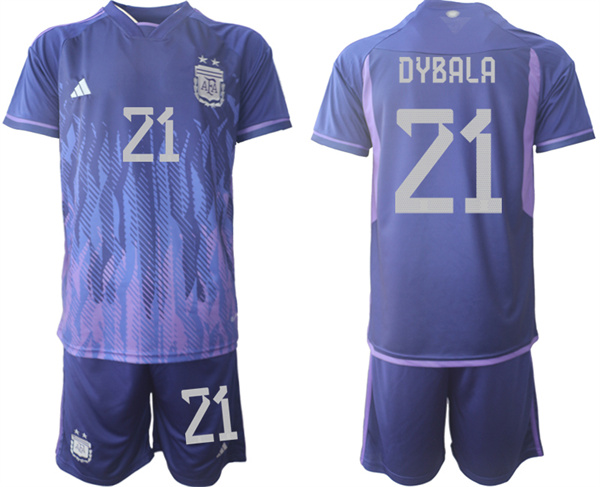 Argentina 21 DYBALA 2022-2023 away jerseys Suit