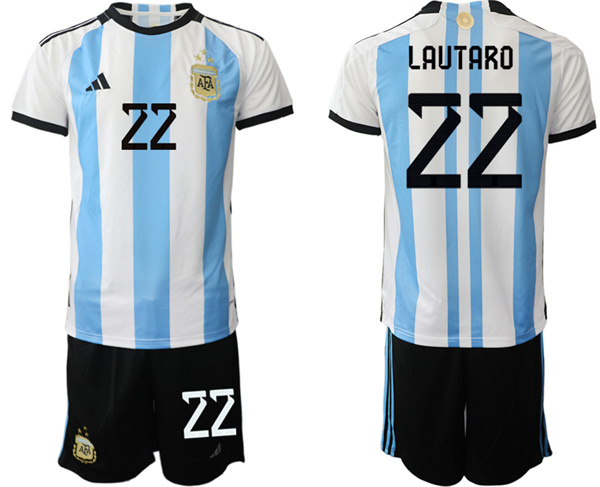 Argentina 22 LAUTARO 2022-2023 Home jerseys Suit