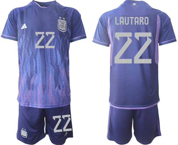 Argentina 22 LAUTARO 2022-2023 away jerseys Suit