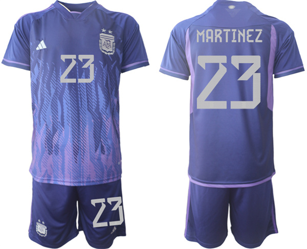 Argentina 23 MARTINEZ 2022-2023 away jerseys Suit