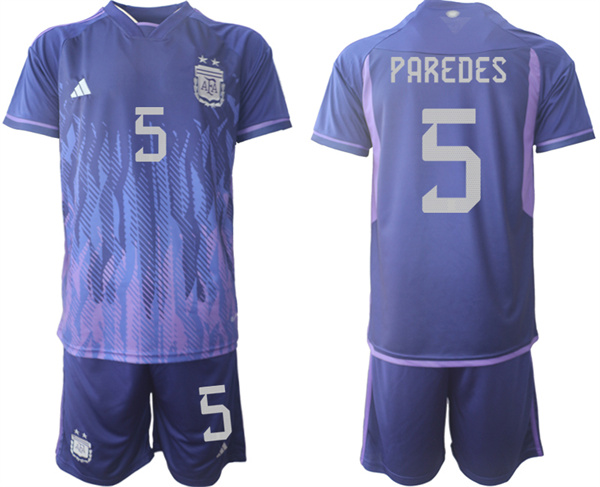 Argentina 5 PAREDES 2022-2023 away jerseys Suit