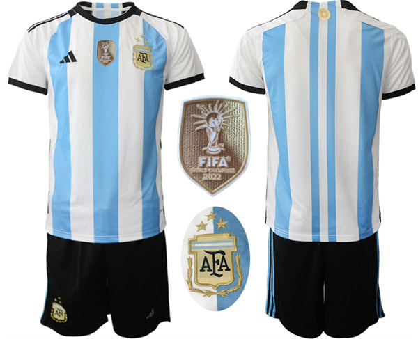 Argentina Blank 2022 FIFA 2022-2023 Home jerseys Suit