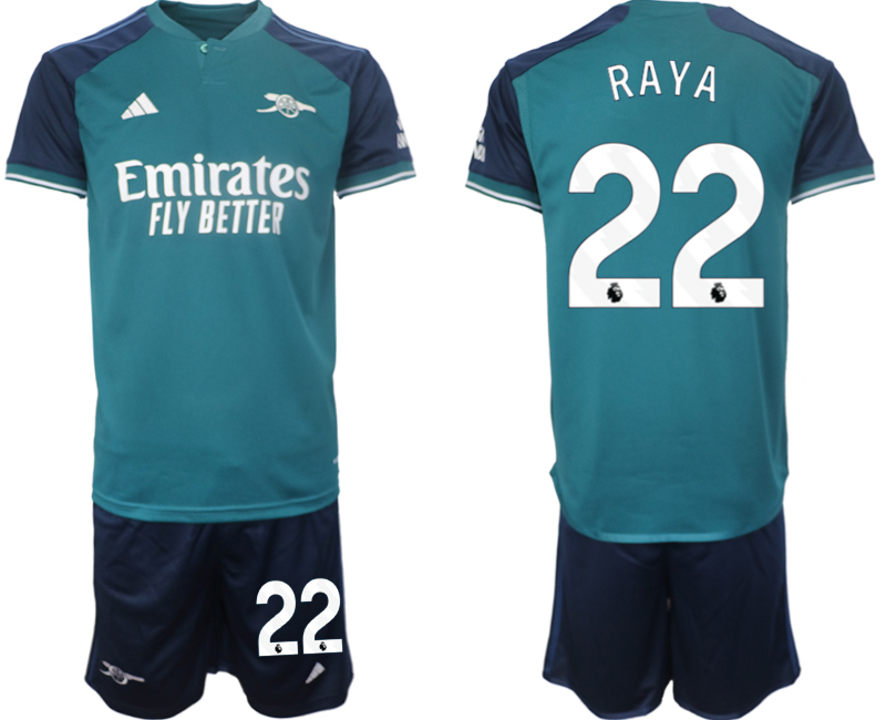 Arsenal 2nd away 22# RAYA 2023-24 suit Soccer Jerseys