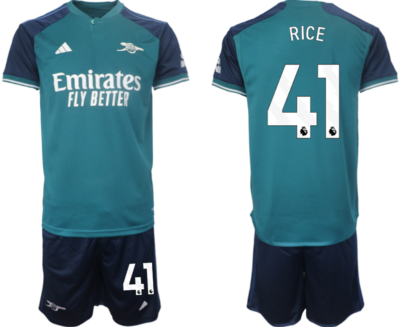 Arsenal 2nd away 41# RICE 2023-24 suit Soccer Jerseys