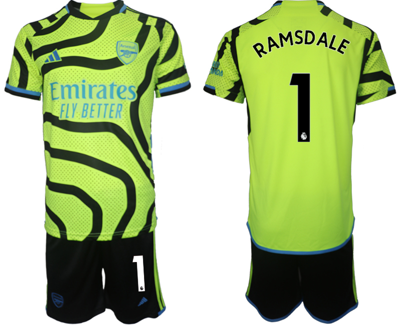 Arsenal away 1# RAMSDALE 2023-24 suit Soccer Jerseys