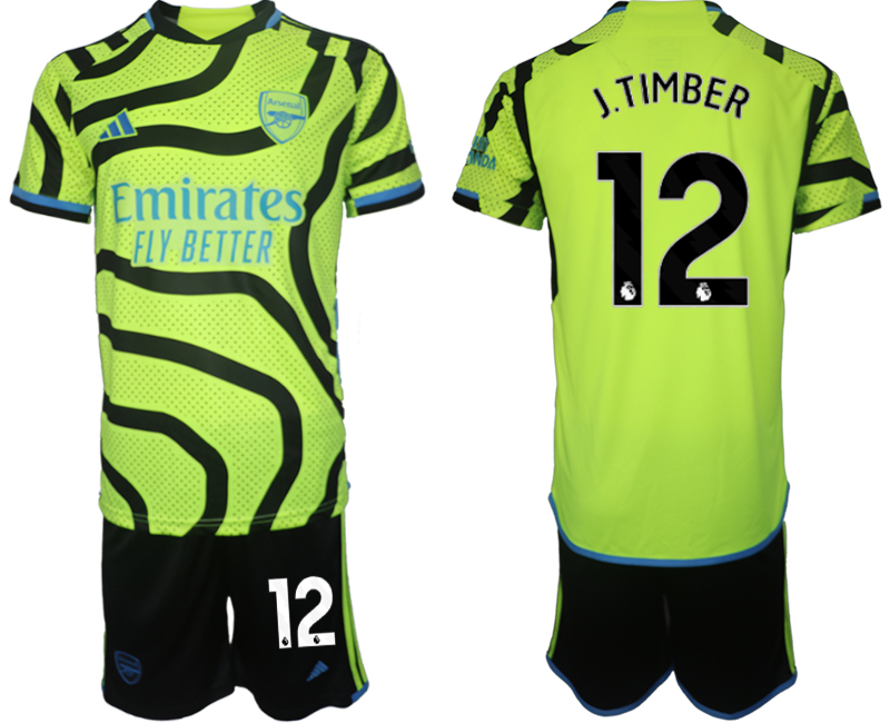 Arsenal away 12# J.TIMBER 2023-24 suit Soccer Jerseys