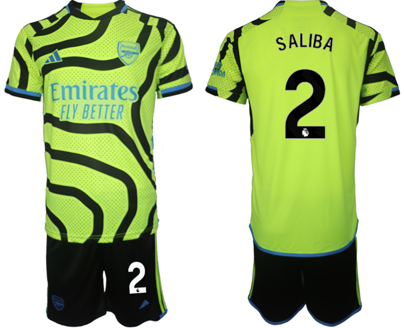 Arsenal away 2# SALIBA 2023-24 suit Soccer Jerseys