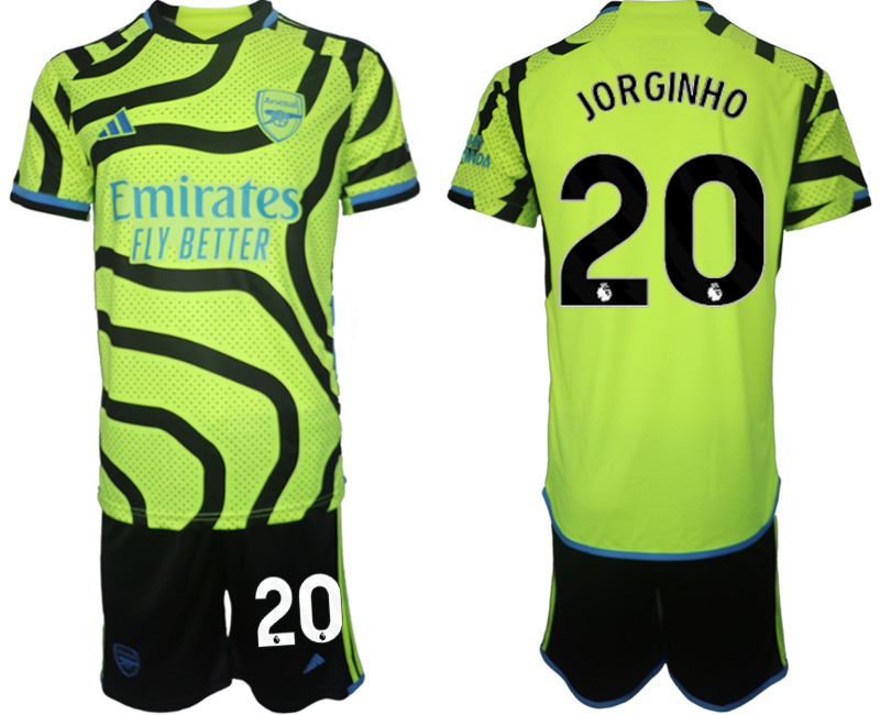 Arsenal away 20# JORGINHO 2023-24 suit Soccer Jerseys