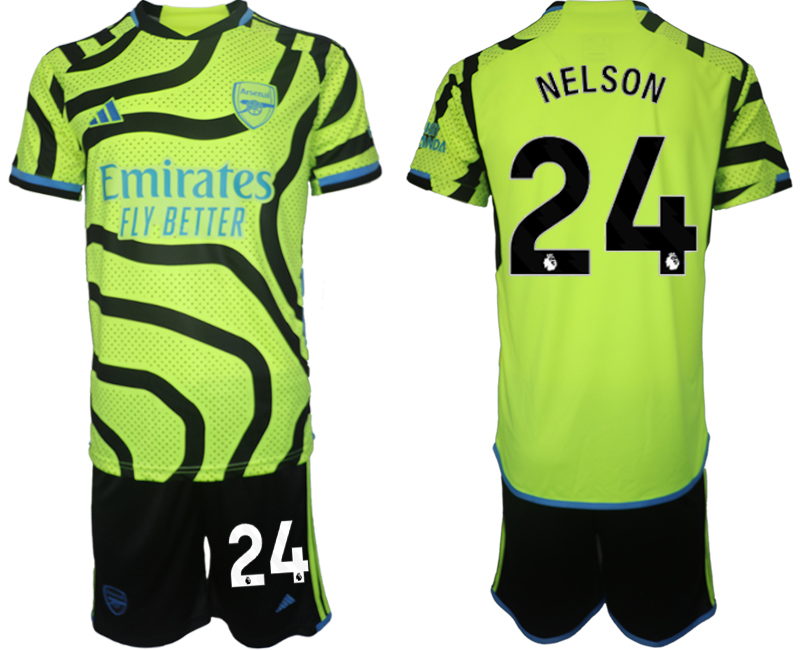 Arsenal away 24# NELSON 2023-24 suit Soccer Jerseys