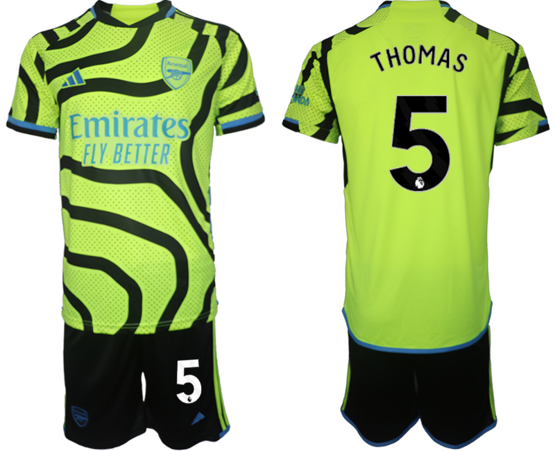 Arsenal away 5# THOMAS 2023-24 suit Soccer Jerseys