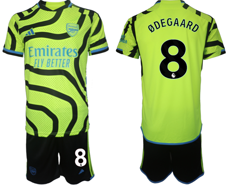 Arsenal away 8# ODEGAARD 2023-24 suit Soccer Jerseys