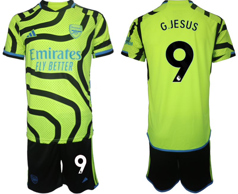 Arsenal away 9# G.JESUS 2023-24 suit Soccer Jerseys