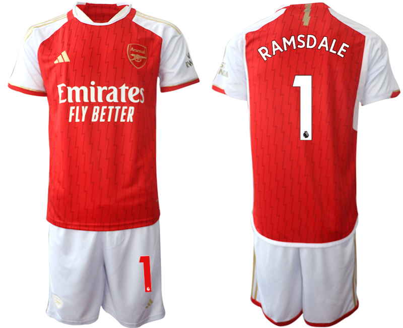 Arsenal home 1# RAMSDALE 2023-24 suit Soccer Jerseys