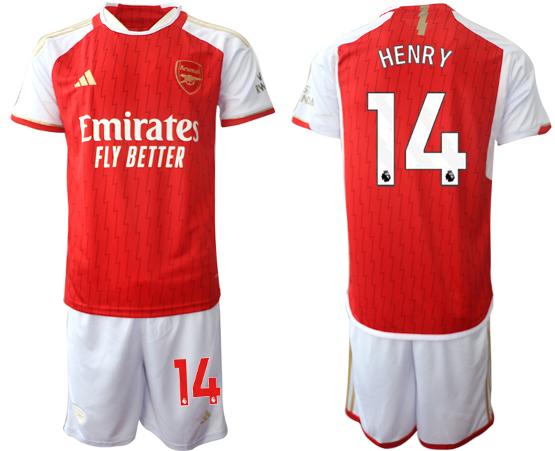 Arsenal home 14# HENRY 2023-24 suit Soccer Jerseys