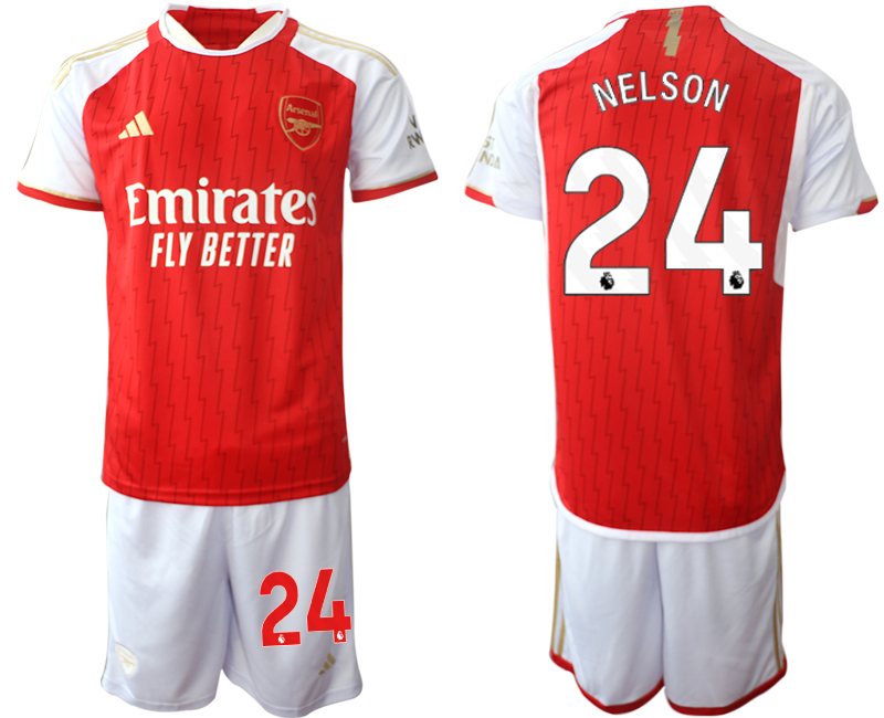 Arsenal home 24# NELSON 2023-24 suit Soccer Jerseys